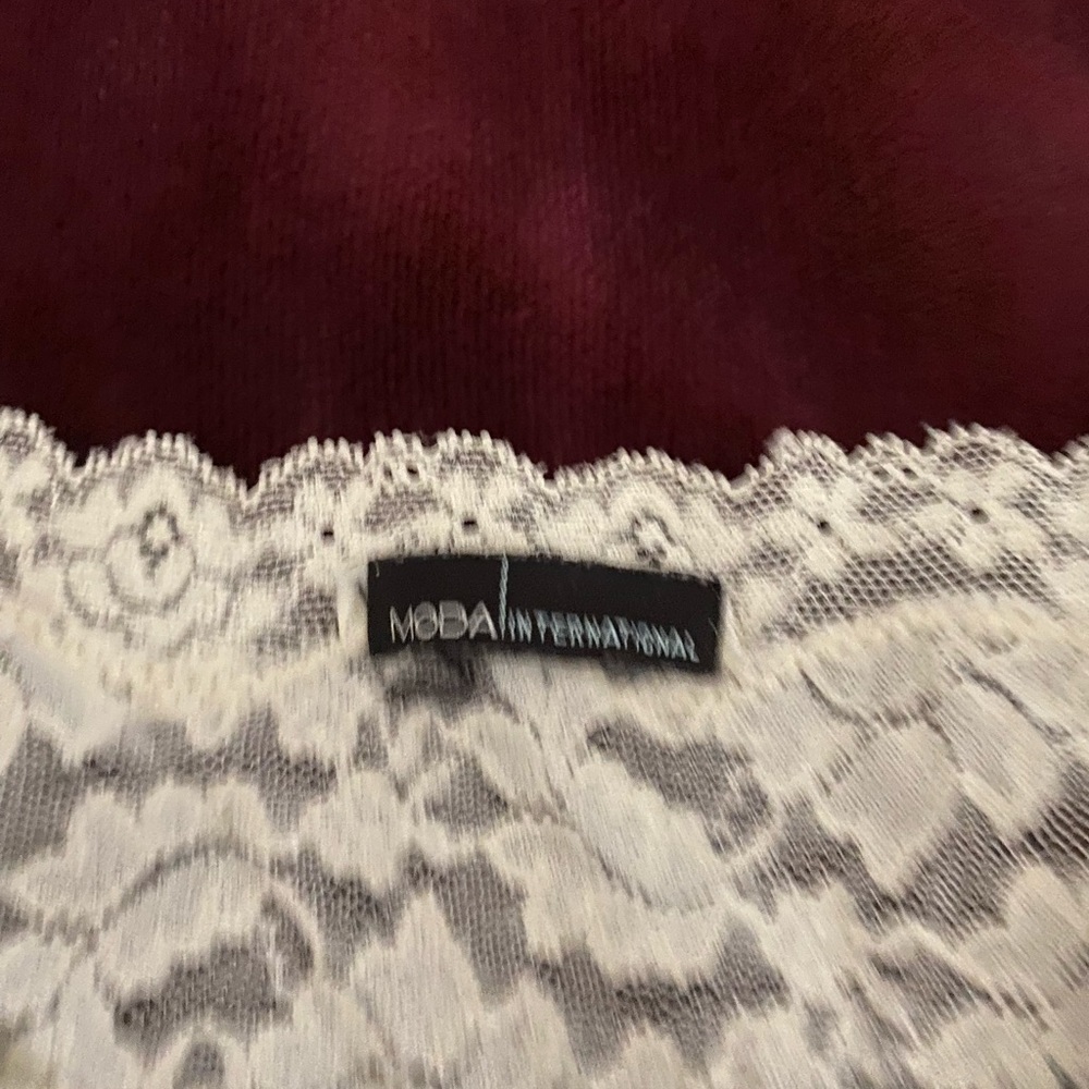 Lace long sleeve top